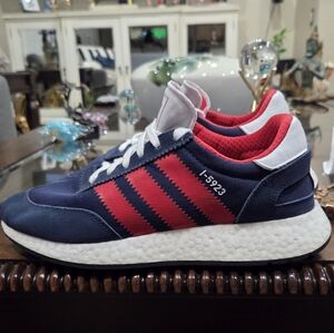 adidas I-5923 Collegiate Navy and Red Retro Runner